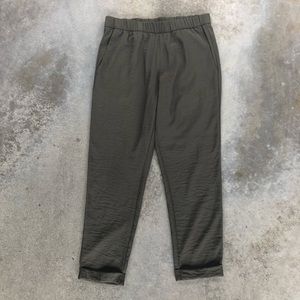 H&M Olive Green Ankle Pants - Size 10